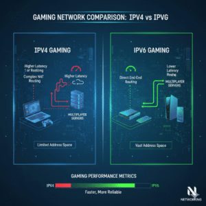 IPv4 versus IPv6 gaming performance and network connectivity comparison