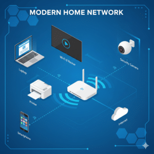 Devices connected to a network using DHCP