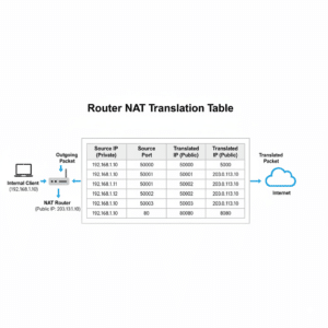 NAT translation table example